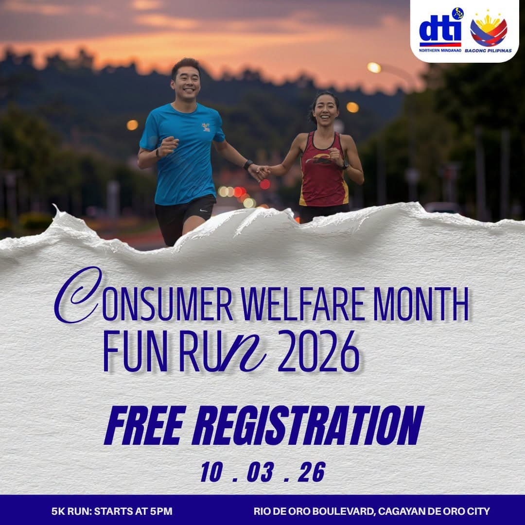 DTI Region 10 Consumer Welfare Month Fun Run 2026